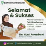 SELAMATKepadaIlmi Nurul RamadhaniMeraih prestasi Putri Hijabfluencer Indonesia 2025Terbaik Sula